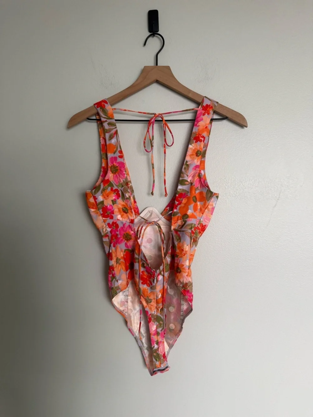 For Love & Lemons Pink Floral Jody Bodysuit - Picture 8 of 10